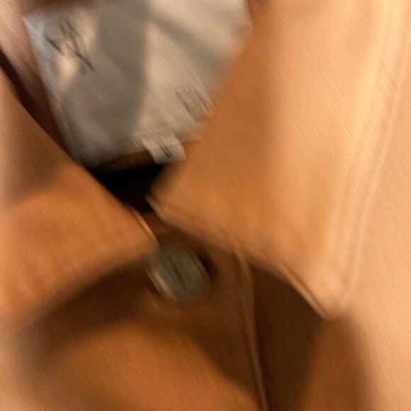 Anthropologie Pilcro Utility Jacket Medium Roll Sleeve Bomber Brown Camel - Picture 5 of 9